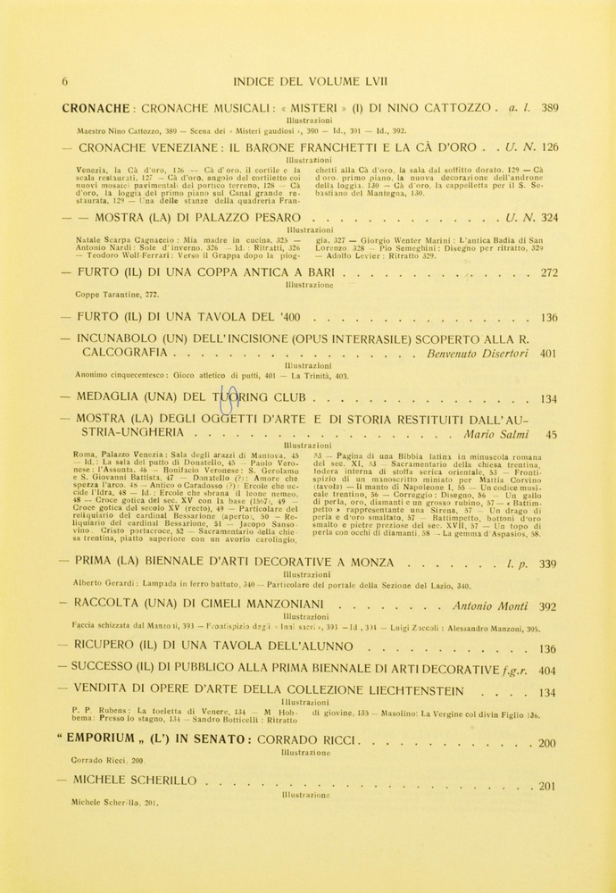 pagina sinistra