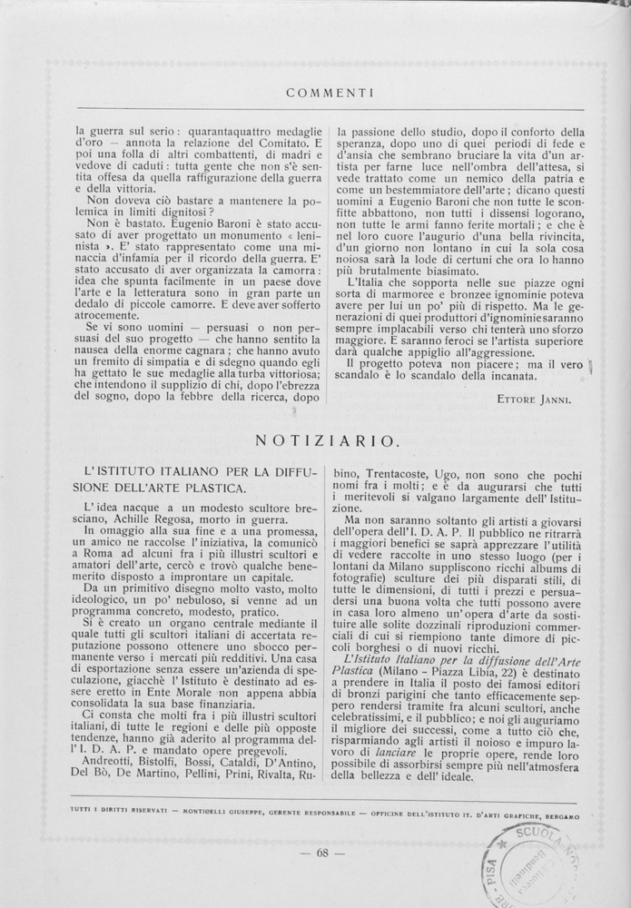 pagina sinistra