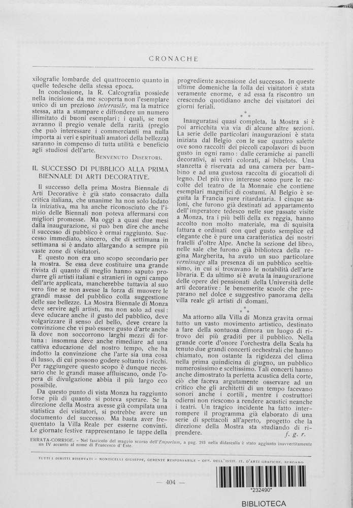 pagina sinistra