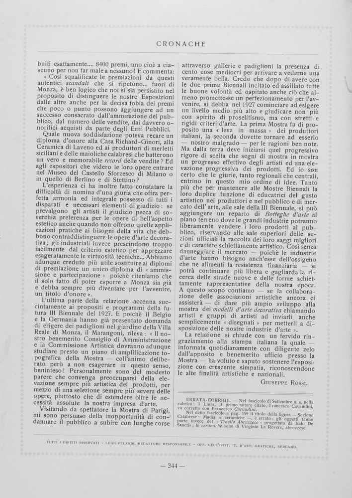 pagina sinistra