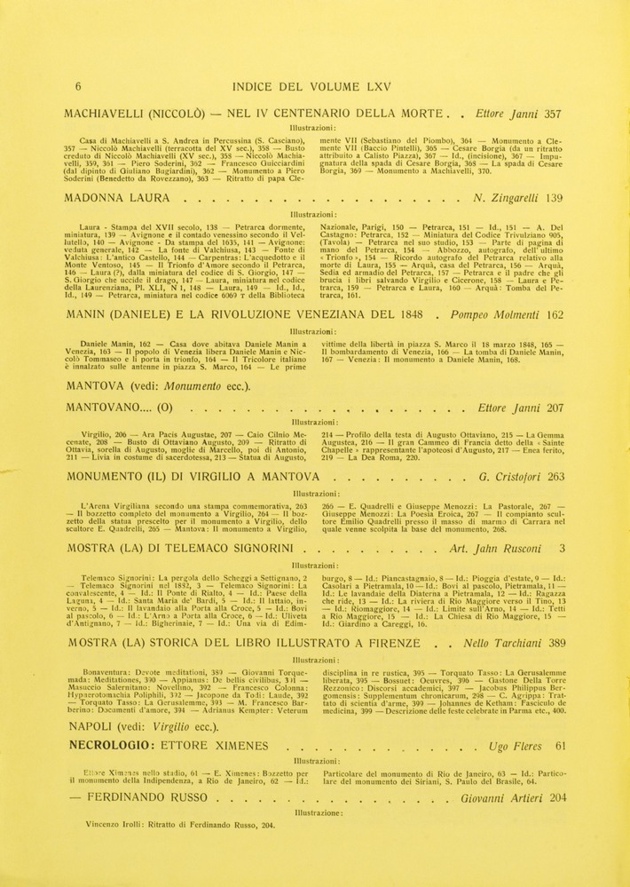 pagina sinistra