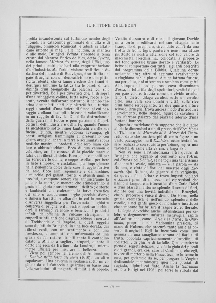 pagina sinistra