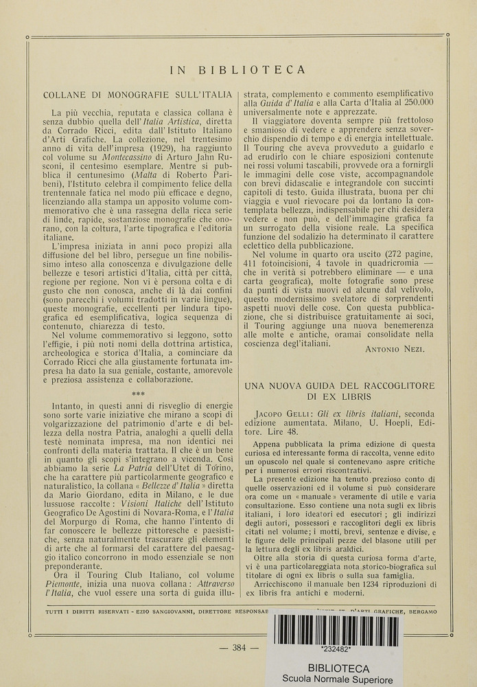 pagina sinistra