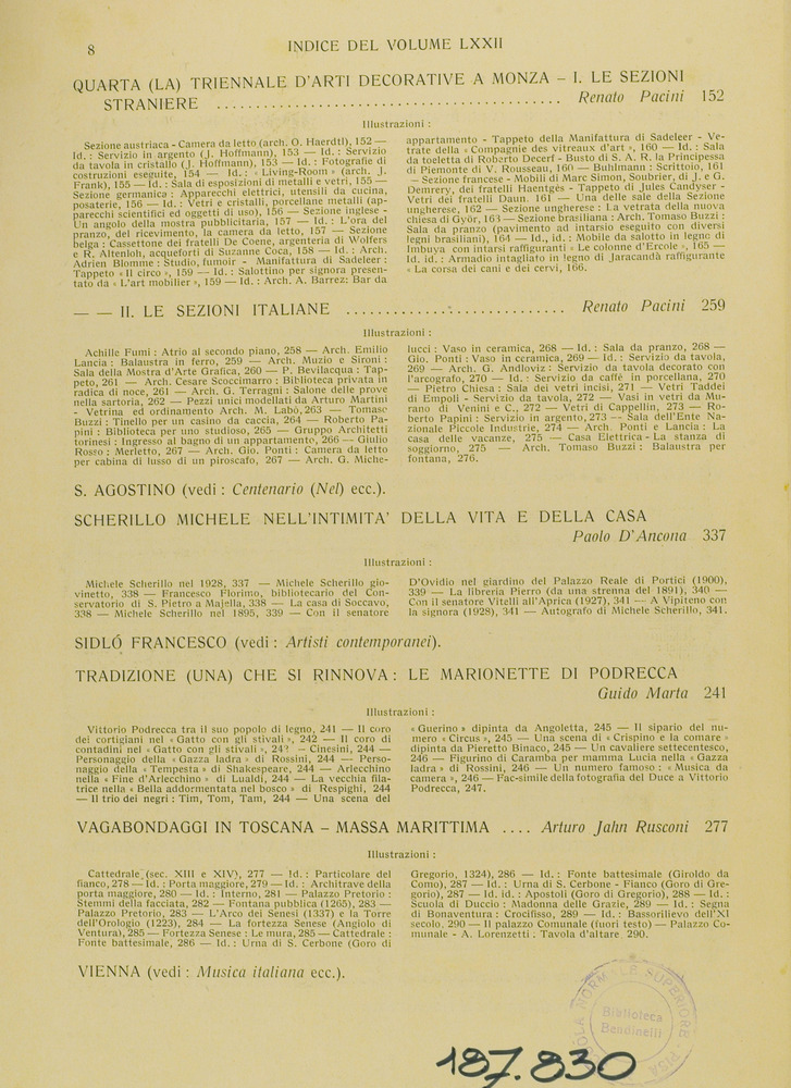 pagina sinistra