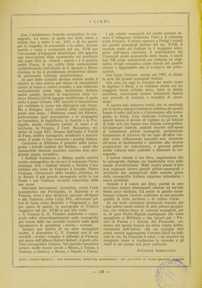 pagina sinistra