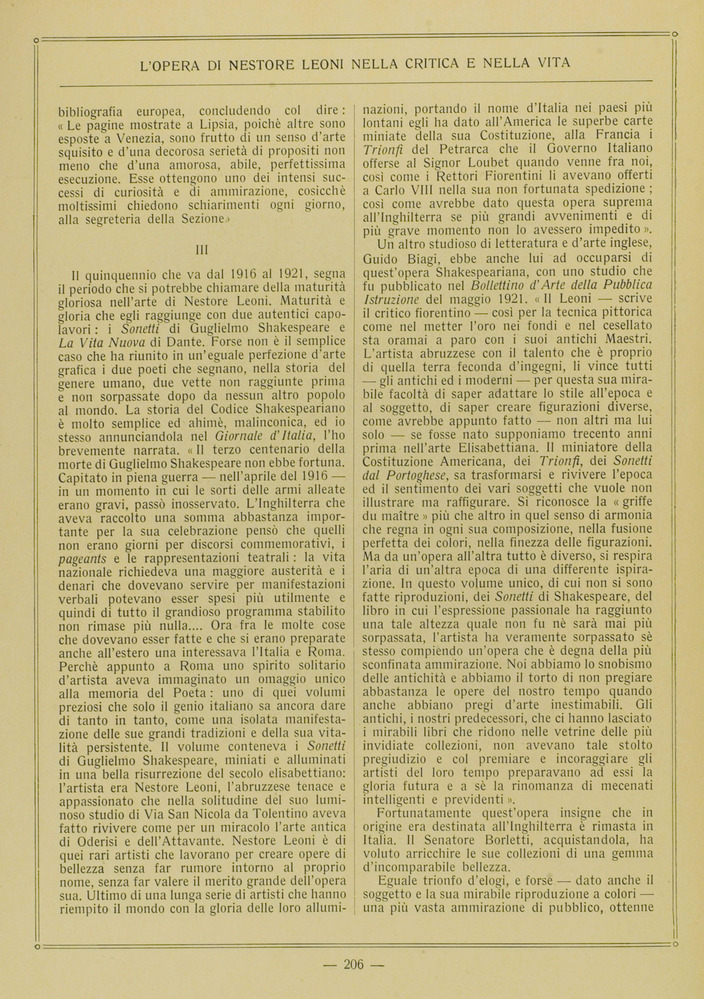 pagina sinistra