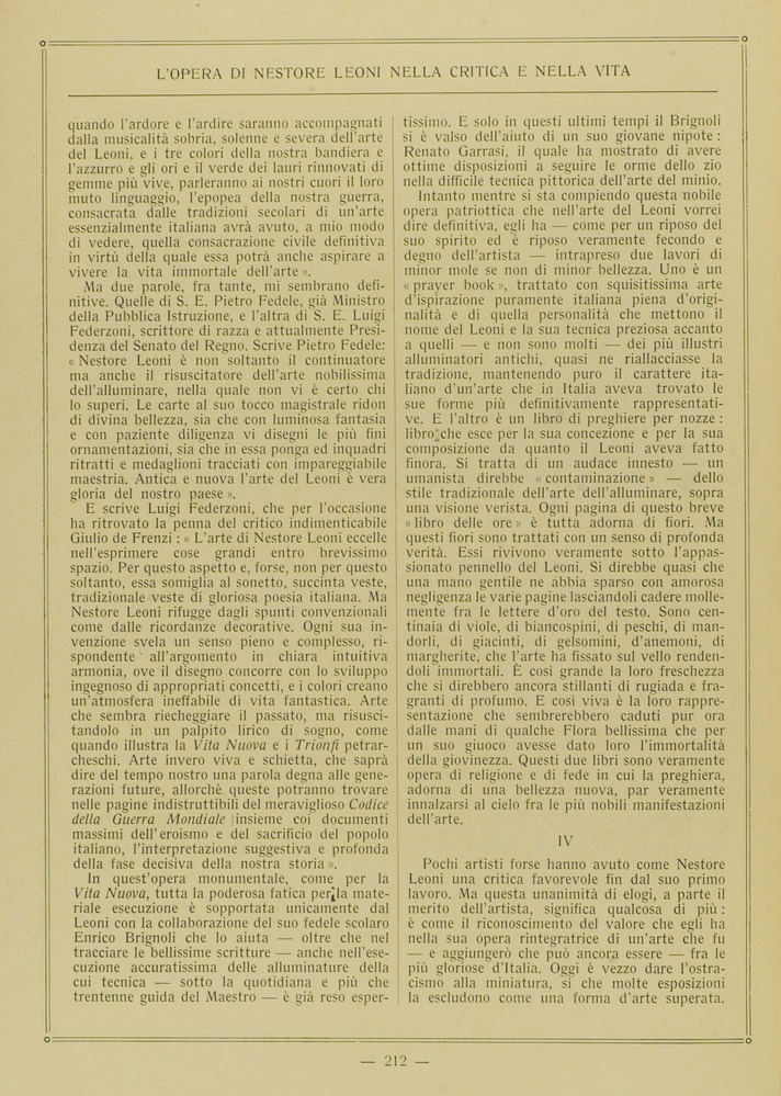 pagina sinistra