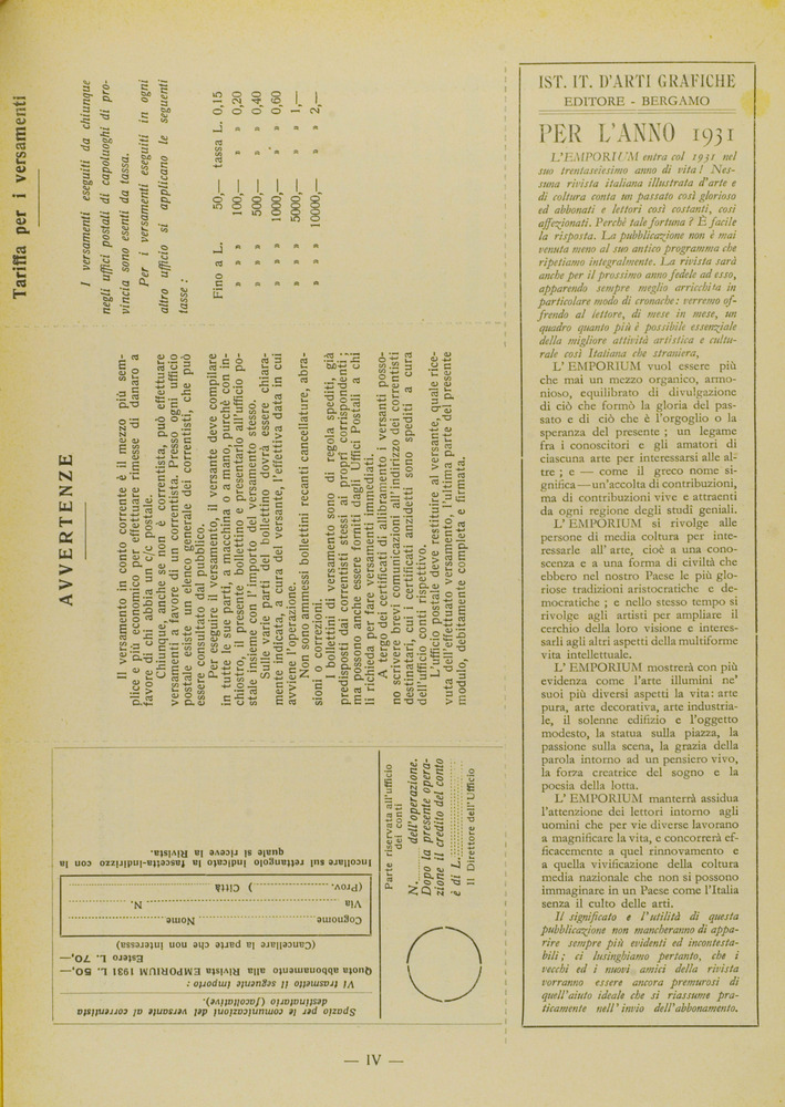 pagina sinistra
