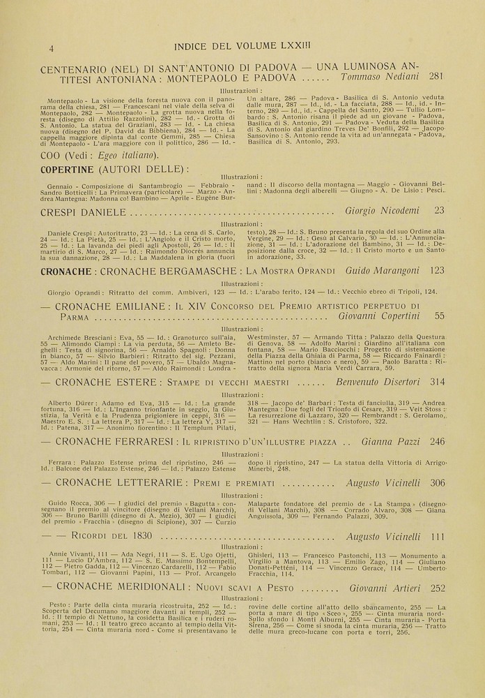 pagina sinistra