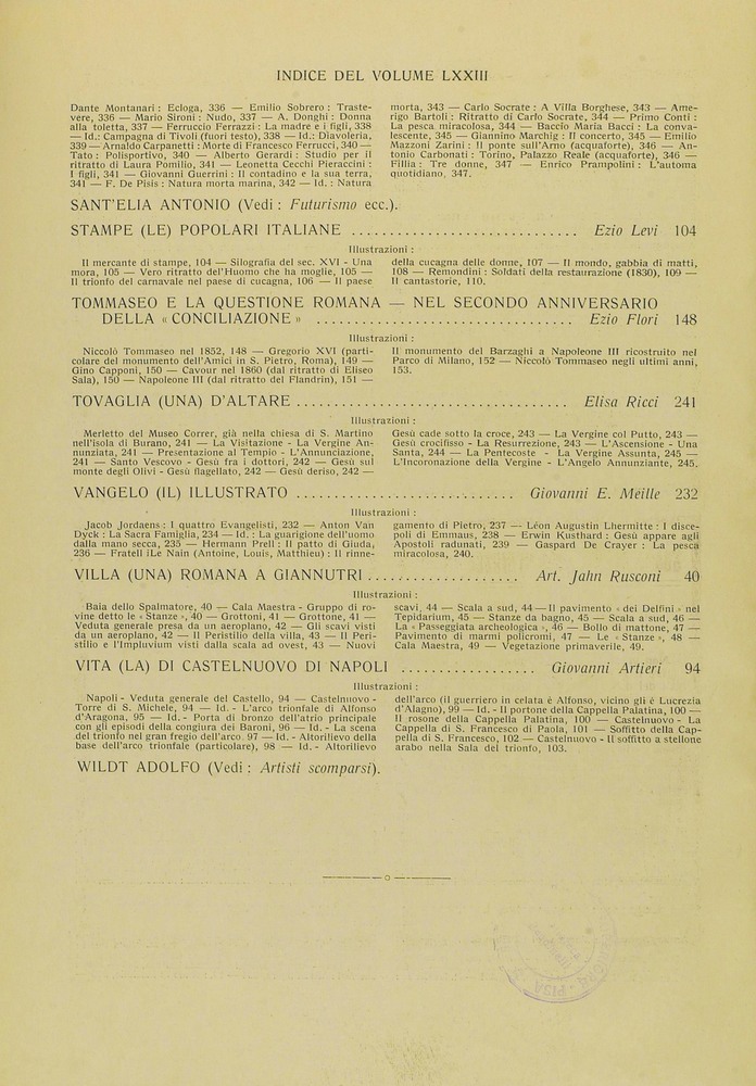 pagina sinistra