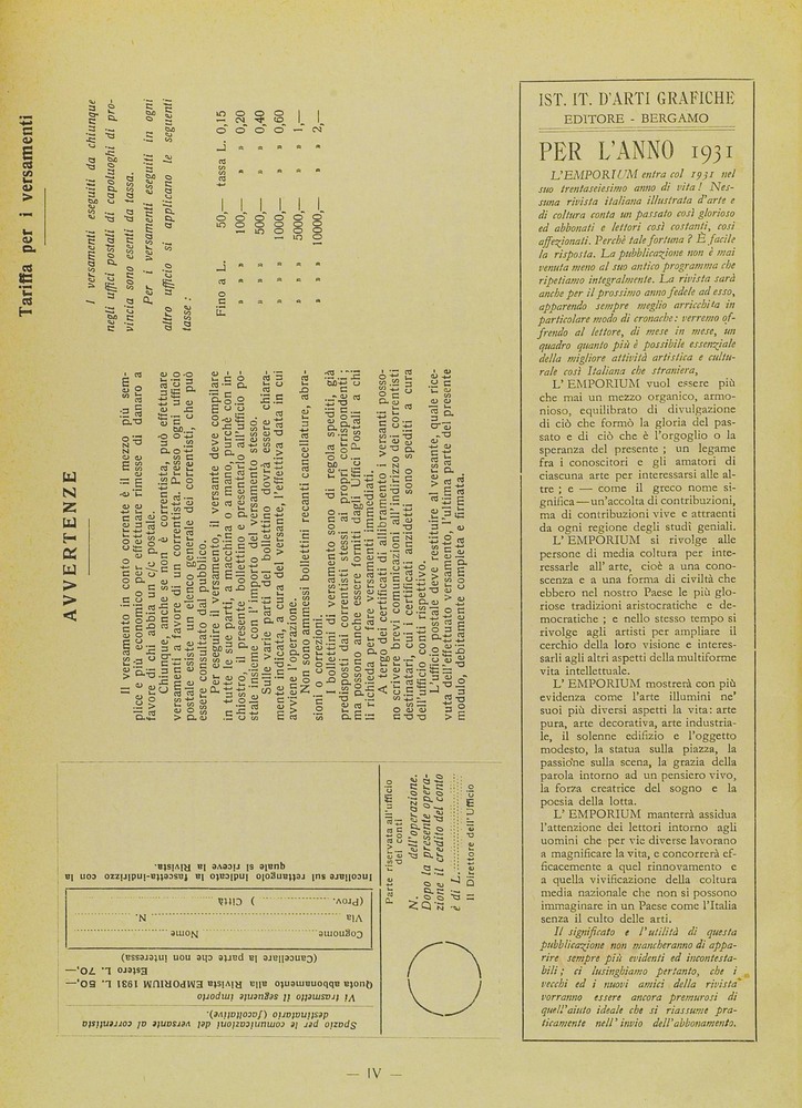 pagina sinistra