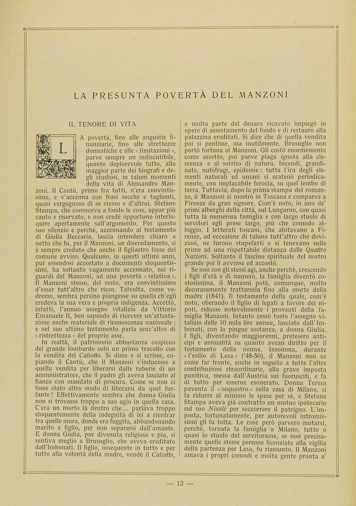 pagina sinistra