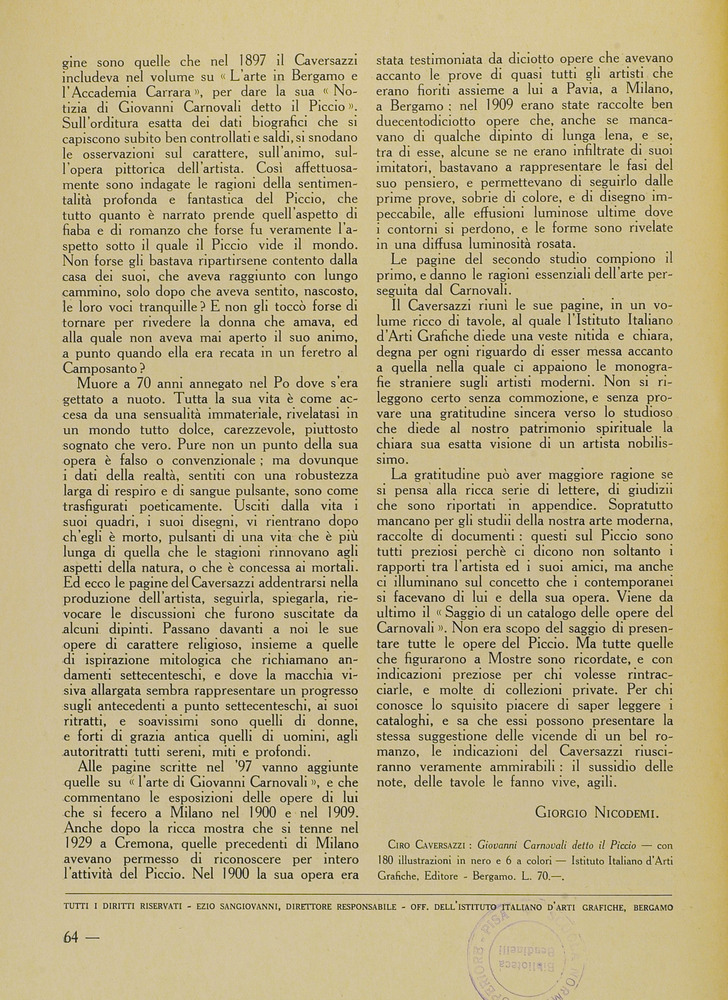 pagina sinistra