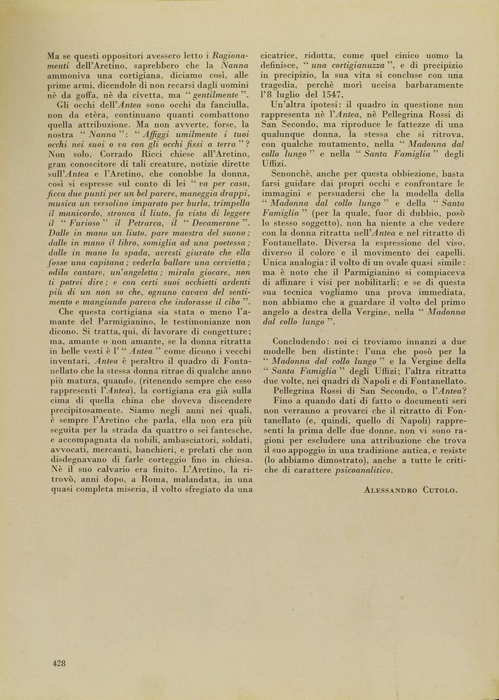 pagina sinistra