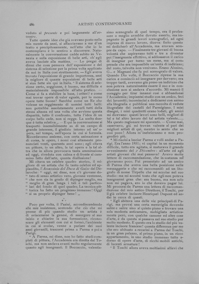 pagina sinistra