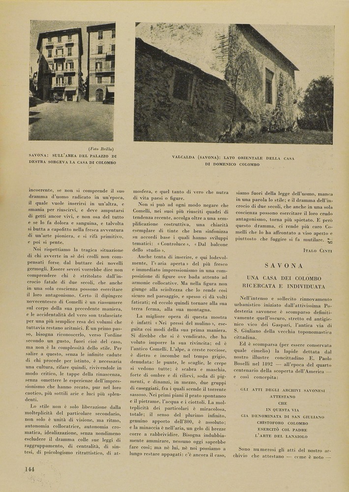 pagina sinistra