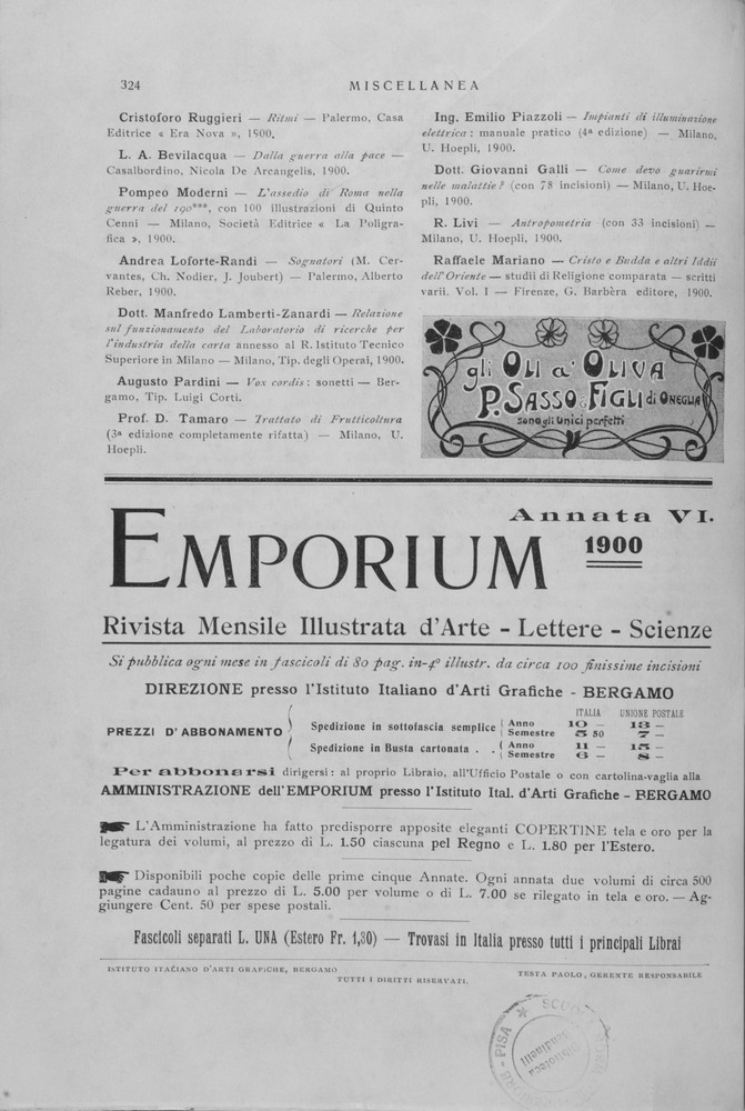 pagina sinistra
