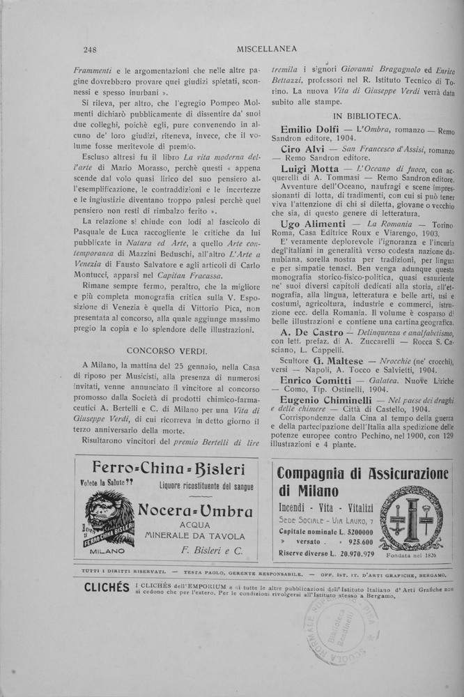 pagina sinistra