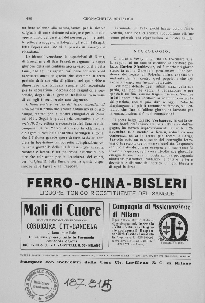 pagina sinistra