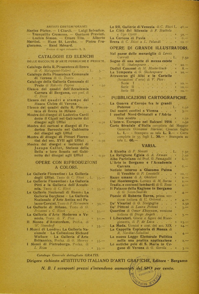 pagina sinistra