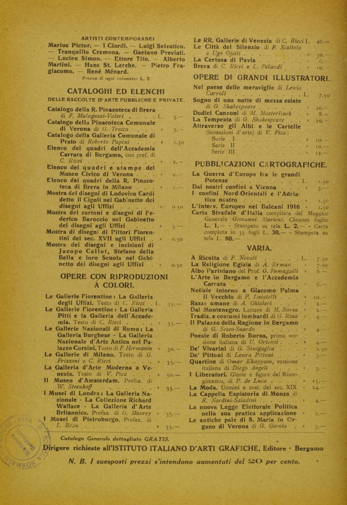 pagina sinistra