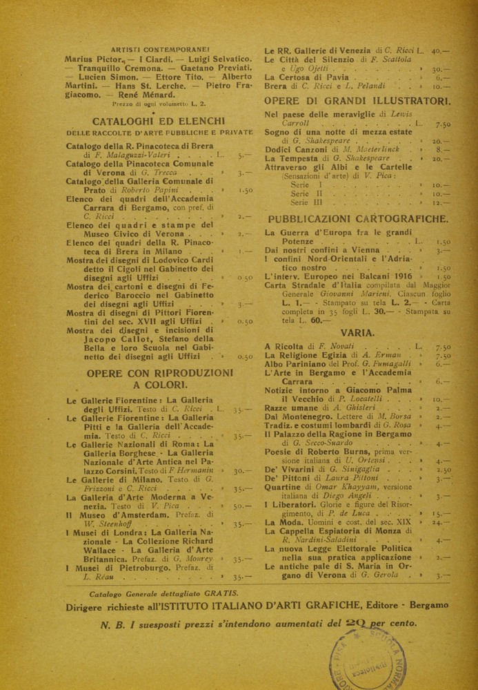 pagina sinistra