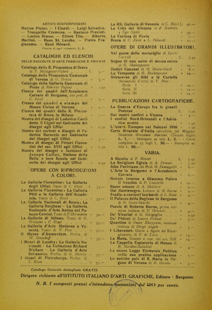 pagina sinistra
