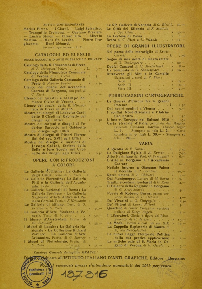 pagina sinistra