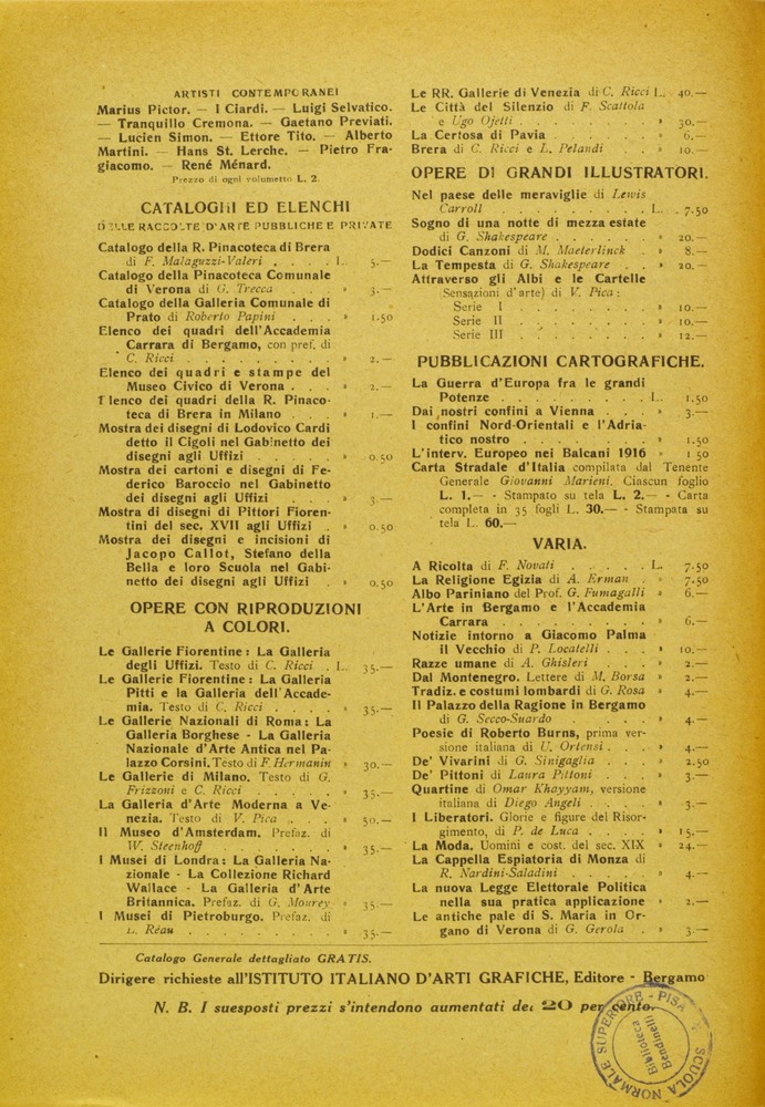 pagina sinistra