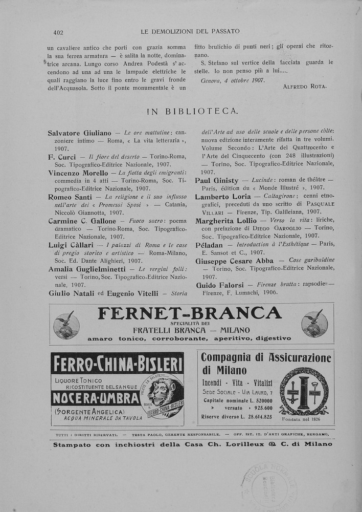 pagina sinistra