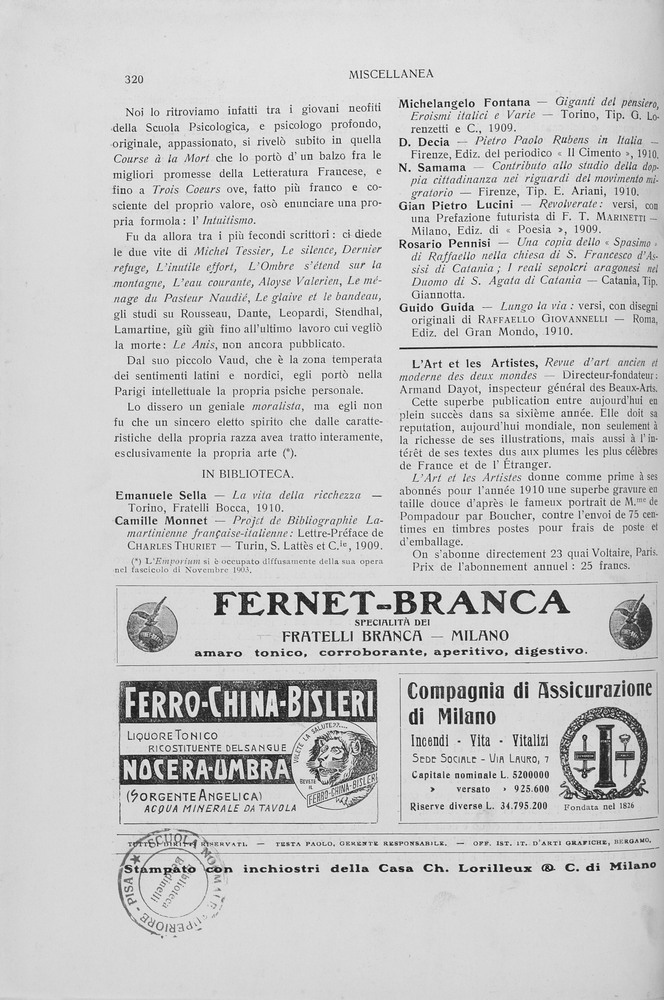 pagina sinistra
