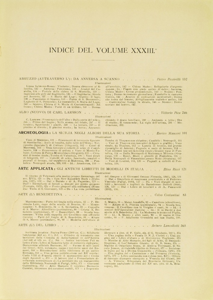 pagina sinistra