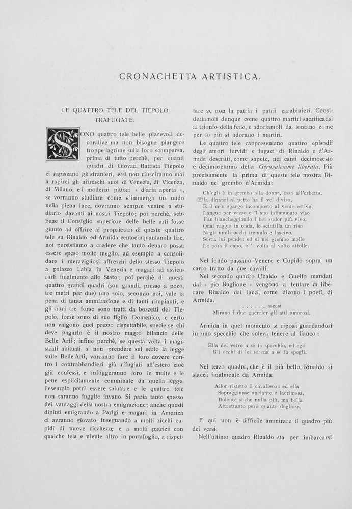 pagina sinistra